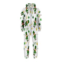 St Patricks Day Pattern Hooded Jumpsuit (kids) by Valentinaart