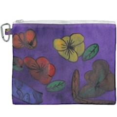 Flowers Canvas Cosmetic Bag (xxxl) by snowwhitegirl