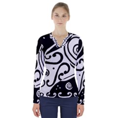 Project 1 V-neck Long Sleeve Top by snowwhitegirl