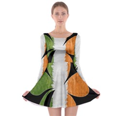 Irish Clover Long Sleeve Skater Dress by Valentinaart