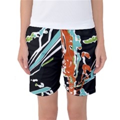 Multicolor Abstract Design Women s Basketball Shorts by dflcprints
