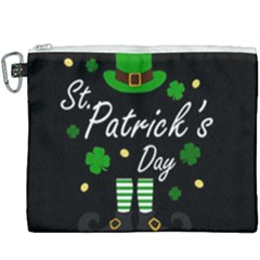 St Patricks Leprechaun Canvas Cosmetic Bag (xxxl) by Valentinaart