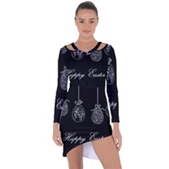 Easter Eggs Asymmetric Cut-out Shift Dress by Valentinaart