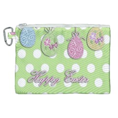 Easter Eggs Canvas Cosmetic Bag (xl) by Valentinaart