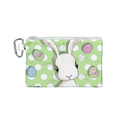 Easter Bunny  Canvas Cosmetic Bag (small) by Valentinaart
