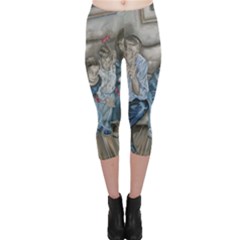 The Nobodies Capri Leggings  by redmaidenart