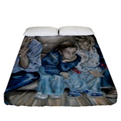 The Nobodies Fitted Sheet (queen Size) by redmaidenart