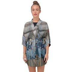 The Nobodies Half Sleeve Chiffon Kimono by redmaidenart