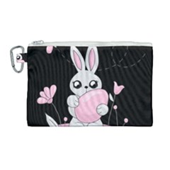 Easter Bunny  Canvas Cosmetic Bag (large) by Valentinaart