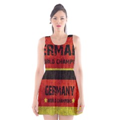 Football World Cup Scoop Neck Skater Dress by Valentinaart