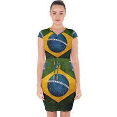 Football World Cup Capsleeve Drawstring Dress  by Valentinaart