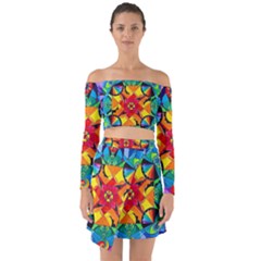 The Way - Off Shoulder Top With Skirt Set by tealswan