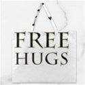 Freehugs Zipper Large Tote Bag View1