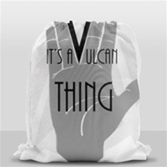 It s A Vulcan Thing Drawstring Bag (small) by Howtobead