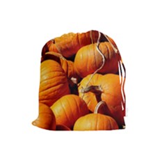 Pumpkins 3 Drawstring Pouches (large)  by trendistuff