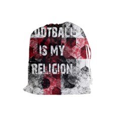 Football Is My Religion Drawstring Pouches (large)  by Valentinaart