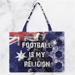 Football Is My Religion Zipper Medium Tote Bag by Valentinaart