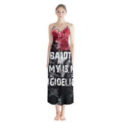 Football Is My Religion Button Up Chiffon Maxi Dress by Valentinaart