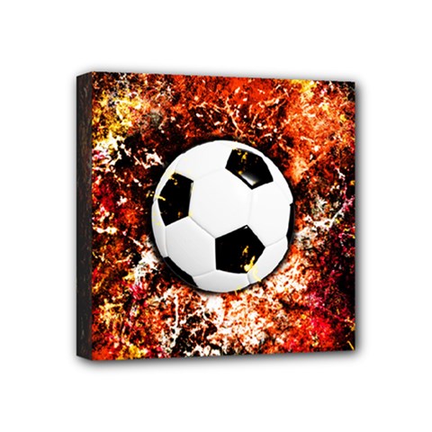 Football  Mini Canvas 4  X 4  by Valentinaart