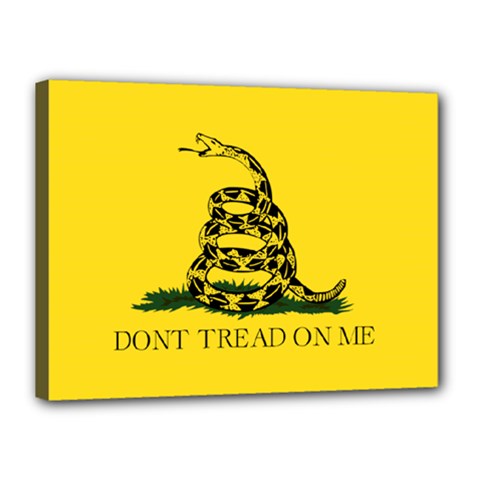 Gadsden Flag Don t Tread On Me Canvas 16  X 12  by snek