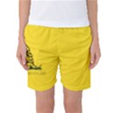 Gadsden Flag Don t tread on me Women s Basketball Shorts View1