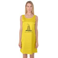 Gadsden Flag Don t Tread On Me Sleeveless Satin Nightdress by snek