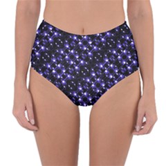 Dark Galaxy Stripes Pattern Reversible High-waist Bikini Bottoms by dflcprints