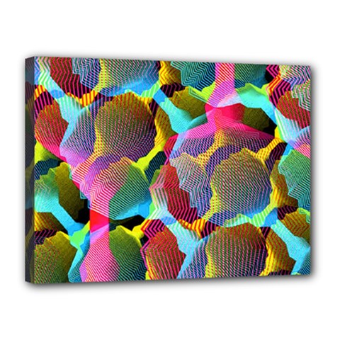 3d Pattern Mix Canvas 16  X 12  by Sapixe
