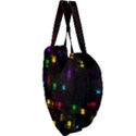 Abstract 3d Cg Digital Art Colors Cubes Square Shapes Pattern Dark Giant Heart Shaped Tote View3