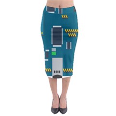 Amphisbaena Two Platform Dtn Node Vector File Midi Pencil Skirt by Sapixe