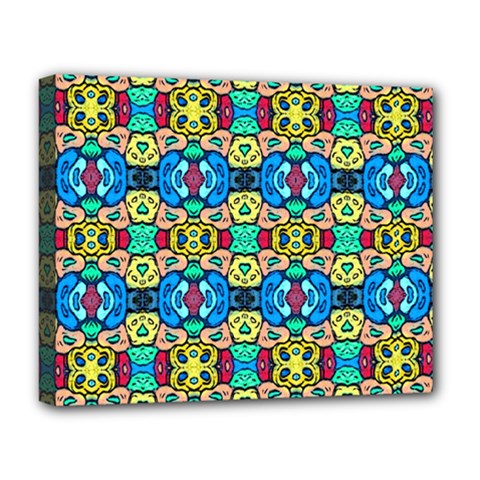Colorful-22 Deluxe Canvas 20  X 16   by ArtworkByPatrick