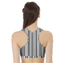 Barcode Pattern Sports Bra with Border View2