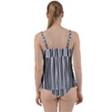 Barcode Pattern Twist Front Tankini Set View2