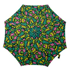 Circle Background Background Texture Hook Handle Umbrellas (large) by Sapixe