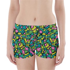 Circle Background Background Texture Boyleg Bikini Wrap Bottoms by Sapixe