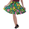 Circle Background Background Texture A-line Skater Skirt View2