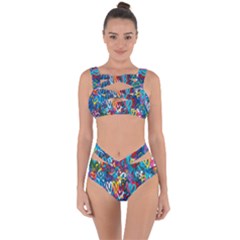 Graffiti Hearts Street Art Spray Paint Rad Bandaged Up Bikini Set  by genx
