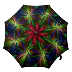 Colorful Firework Celebration Graphics Hook Handle Umbrellas (large) by Sapixe