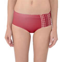 Cricket Ball Mid-waist Bikini Bottoms by Sapixe