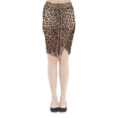 Leopard Print Midi Wrap Pencil Skirt by CasaDiModa