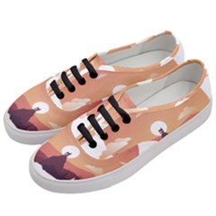 Design Art Hill Hut Landscape Women s Classic Low Top Sneakers by Nexatart