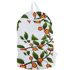 Flower Branch Nature Leaves Plant Foldable Lightweight Backpack by Nexatart