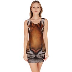 The Tiger Face Bodycon Dress by Nexatart