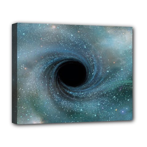 Cosmic Black Hole Deluxe Canvas 20  X 16   by Sapixe