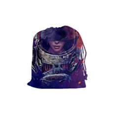 Eve Of Destruction Cgi 3d Sci Fi Space Drawstring Pouches (medium)  by Sapixe