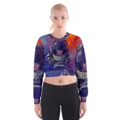 Eve Of Destruction Cgi 3d Sci Fi Space Cropped Sweatshirt by Sapixe