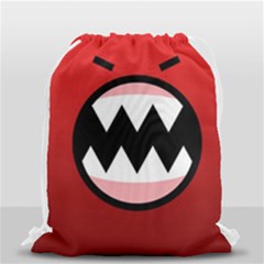 Funny Angry Drawstring Bag (small) by Sapixe