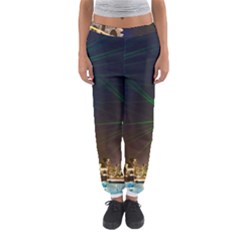 Galaxy Hotel Macau Cotai Laser Beams At Night Women s Jogger Sweatpants by Sapixe
