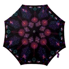 Happy New Year New Years Eve Fireworks In Australia Hook Handle Umbrellas (medium) by Sapixe