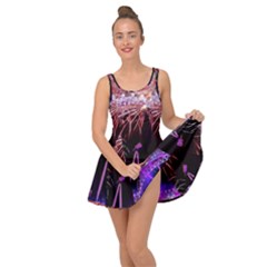 Happy New Year Clock Time Fireworks Pictures Inside Out Dress by Sapixe